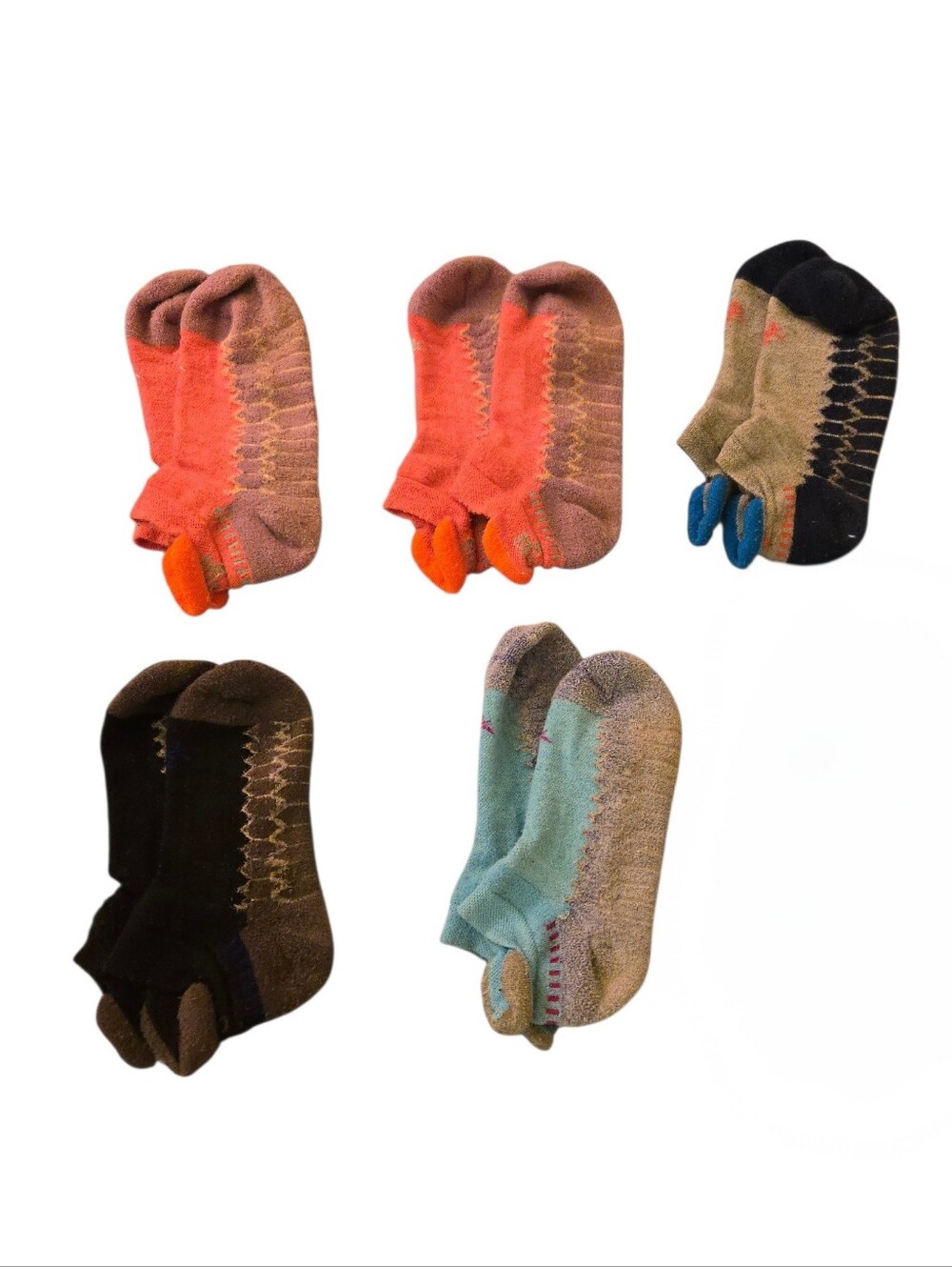 Balega Silver No Show Socks Bundle Of 5 Size Large